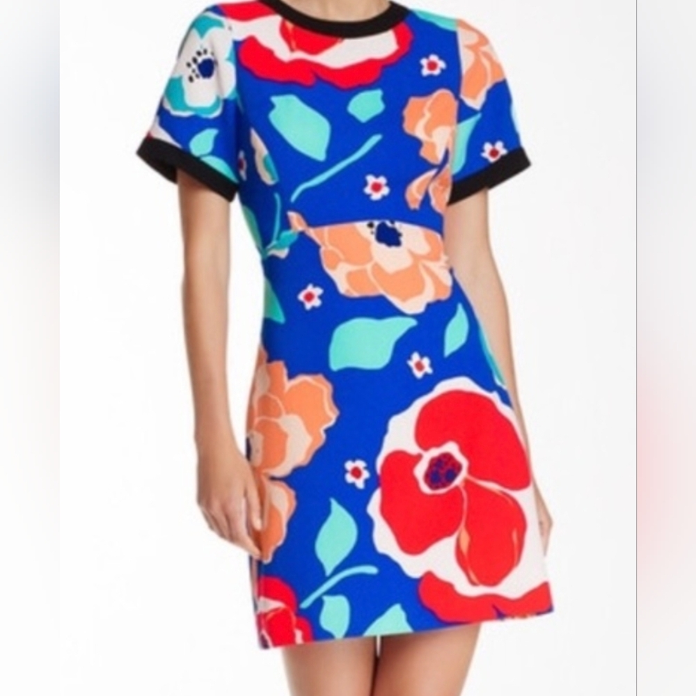 Kate Spade Short Sleeve Floral Knee Length Dress Size 12